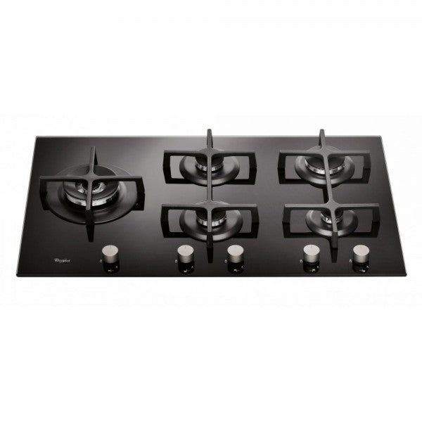 Piano Cottura 5 Fuochi 90CM Whirlpool Vetro Nero Goa | Modello 9523/NB1