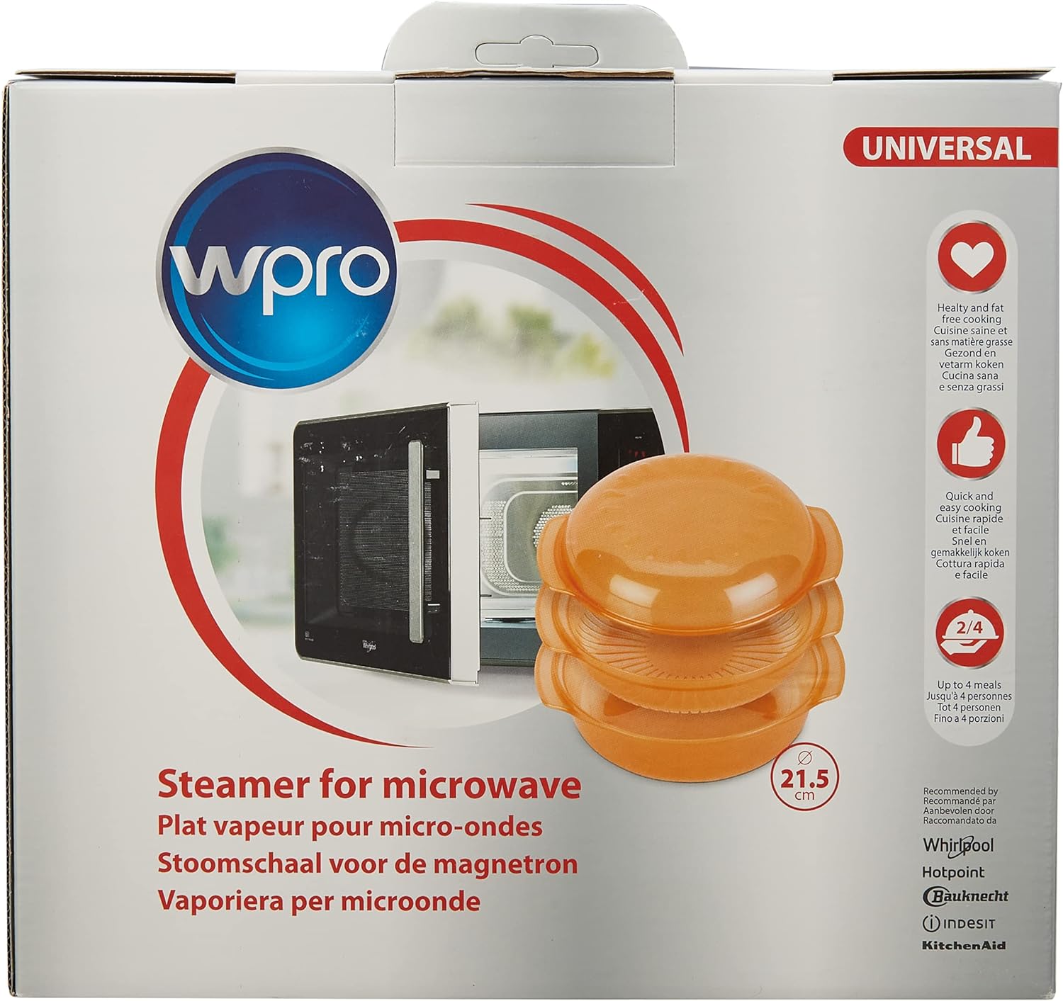 Vaporiera Microonde WPRO | Modello STM007