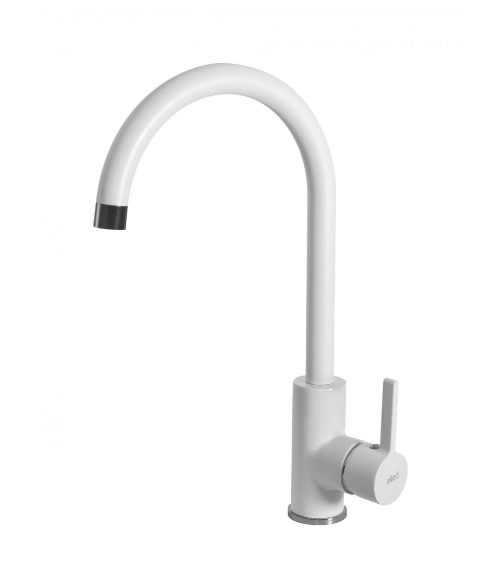 Miscelatore Elleci Bianco Curvo | Modello MGKC0168