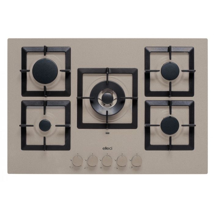 Piano Cottura 5 Fuochi Elleci Tortora | Modello PGSP75143CS