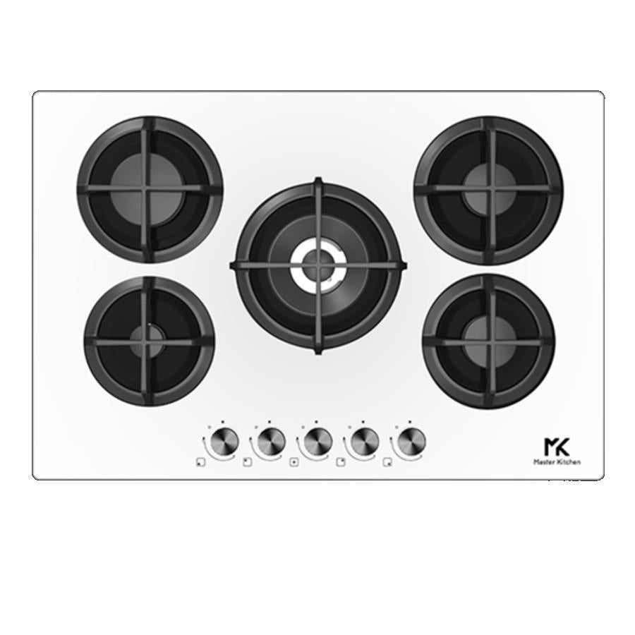 Piano cottura 5 fuochi MASTER KITCHEN vetro bianco MKHG75410PRTCWH