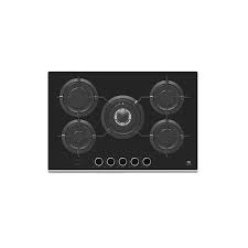 Piano Cottura 5 Fuochi Master Kitchen Vetro Nero Corona Centrale Gmk 755 Tc T Sp Bk