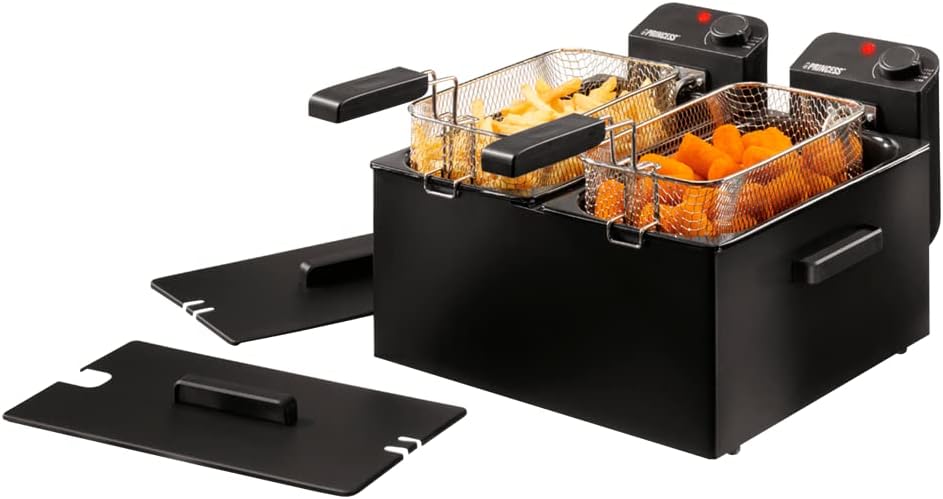 Friggitrice Ad Olio Nera Princess 01.183028.01.001 | Modello 2X3LITRI