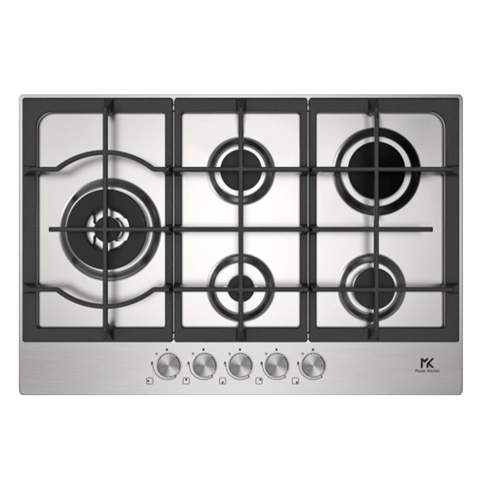 Piano cottura 5 fuochi acciaio MASTER KITCHEN bruciatore laterale| Modello MKHG 754101 ED LTC XS