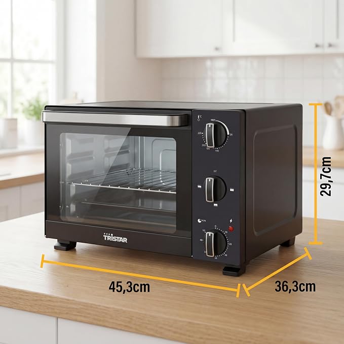 Fornetto TRISTAR 20 litri nero | Modello OV-3650