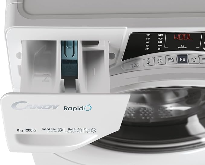 Lavatrice 8 KG Candy Ri. | Modello RO1284DWMST/1-S prodotto nuovo senza imballo con piccoli difetti estetici