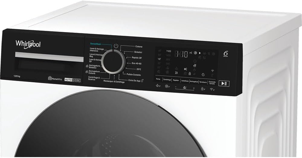 Lavasciuga 12 + 8 kg WHIRLPOOL | Modello WPD 2836W ADS IT. Prodotto nuovo senza imballo con possibili difetti estetici