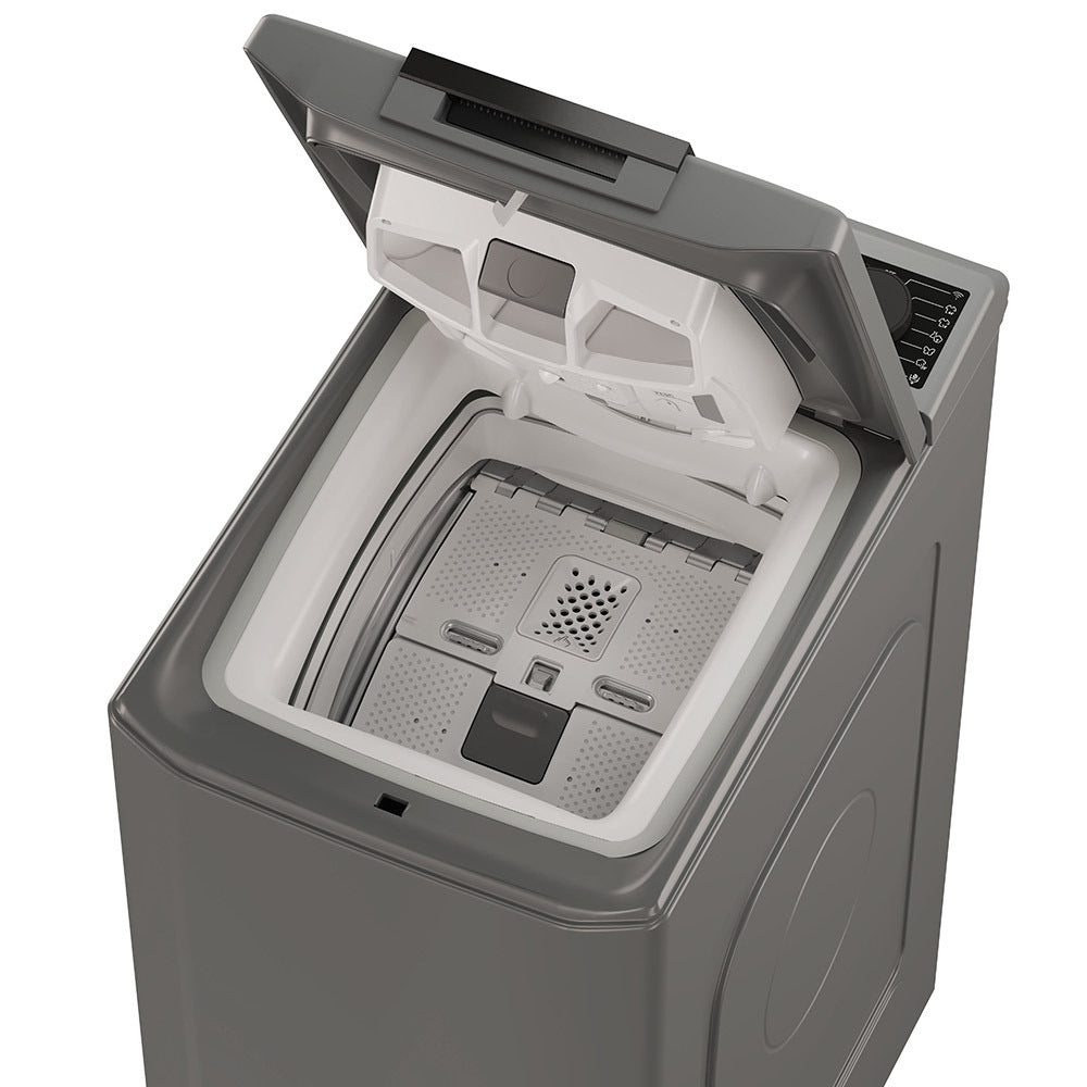 Lavatrice 8 KG Carica Dall'alto Haier Silver Ri. prodotto nuovo con possibili difetti estetici | Modello THASN286TMR5-S