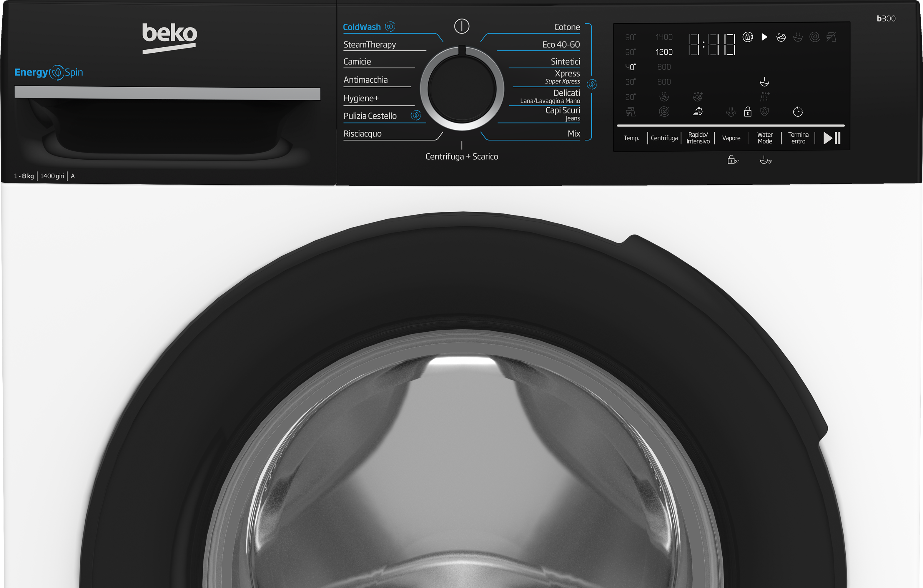 Lavatrice 8 KG Beko IT | Modello BMWEP8147DB
