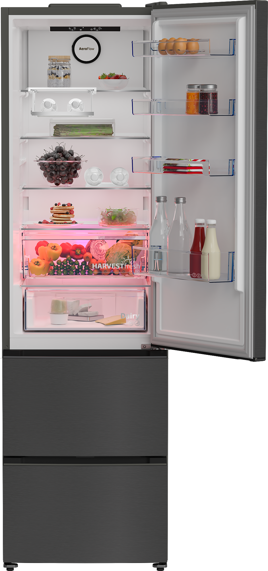 Frigorifero Combinato Beko Grigio Scuro 60x204cm | Modello B5RGNA355HXBR