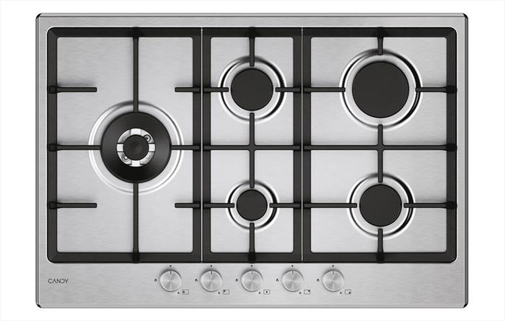 Piano Cottura 5 Fuochi Candy Acciaio | Modello CHG7WL4WTX