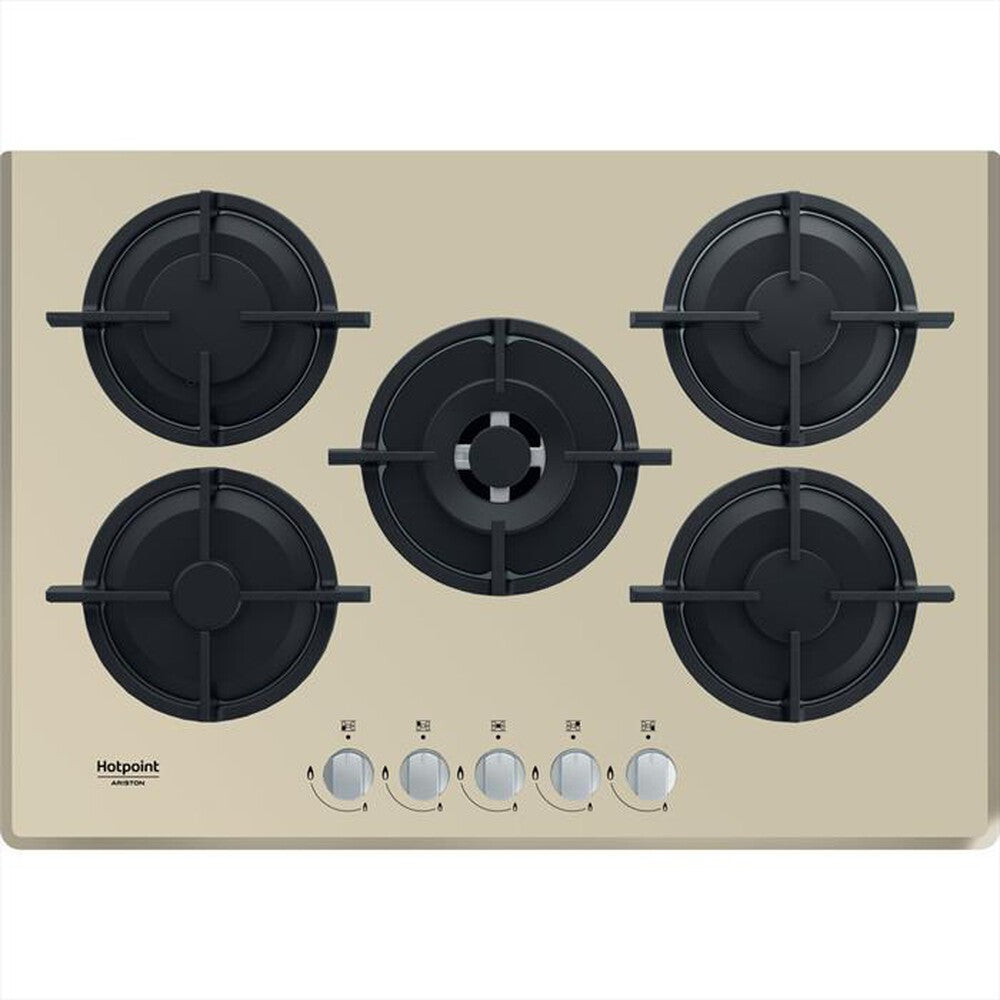 Piano cottura 5 fuochi HOTPOINT ARISTON champagne | 
Modello HAGD 72S/CH