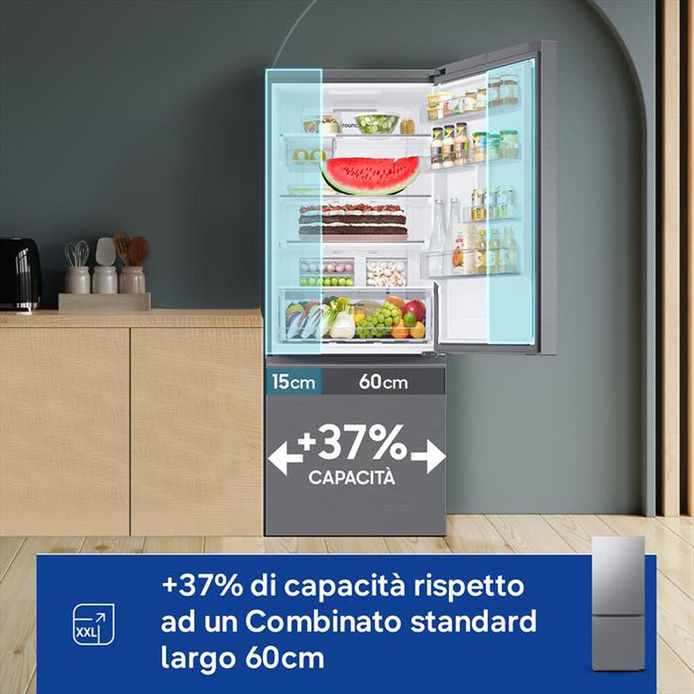 Frigorifero SAMSUNG inox 75x192cm  RB50DG602ES9EF.