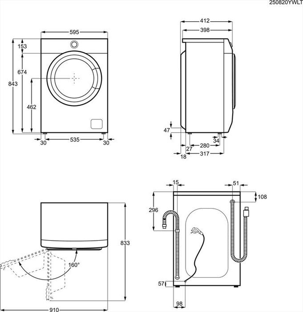 Lavatrice 6 KG Slim Electrolux Ri. | Modello EW6S526W prodotto nuovo senza imballo e con difetti estetici