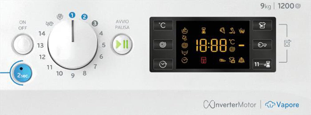 Lavatrice 9 kg INDESIT | Modello BWE 91296X WV IT. Prodotto nuovo senza imballo
