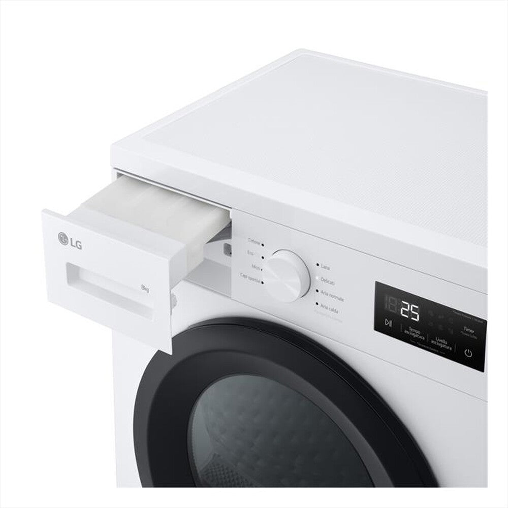 Asciugatrice 8 kg LG | Modello RNA1008NWK. Prodotto nuovo con difetto estetico