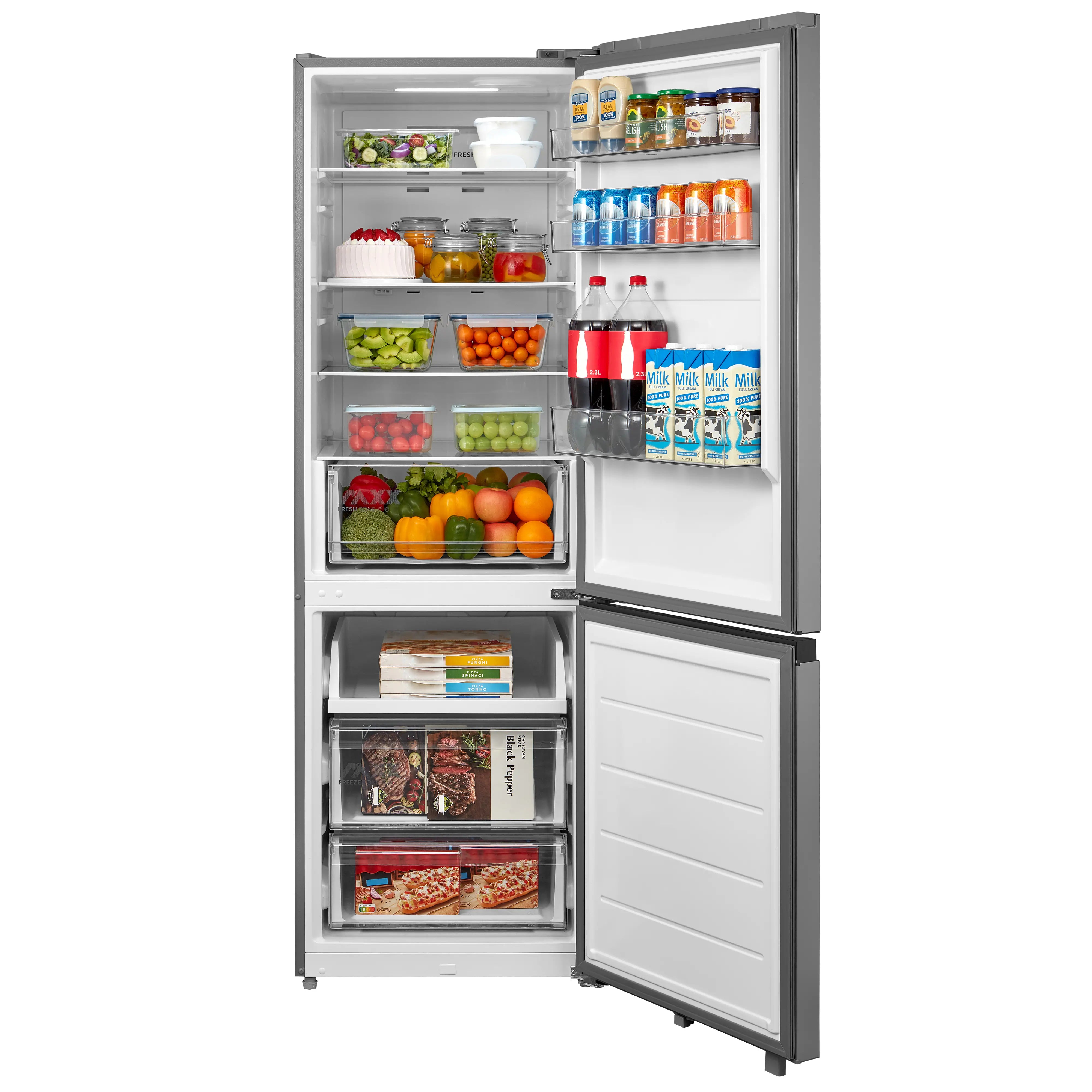 FRIGORIFERO MIDEA INOX 60X188CM NO FROST CL. C MDRB548MIC46