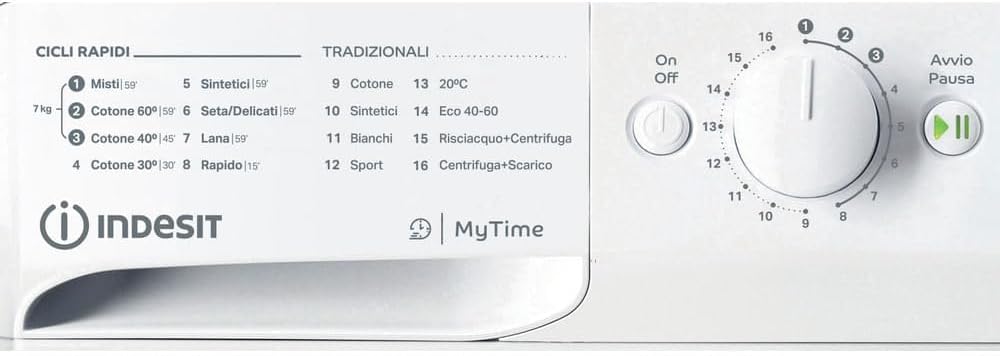 Lavatrice 7 kg INDESIT | Modello  MTWC 71296 WIT. Prodotto nuovo senza imballo