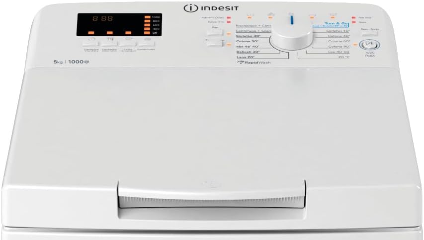 Lavatrice 5 kg carica dall'alto INDESIT | Modello BTW S50400 IT/N  Prodotto nuovo senza imballo con possibili difetti estetici