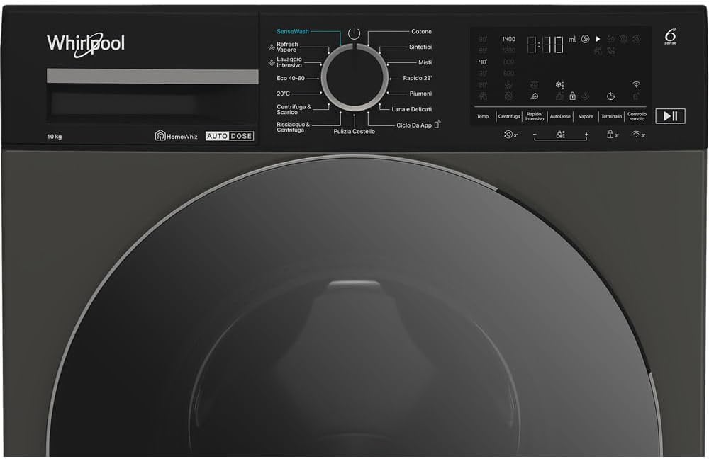 Lavatrice 10 kg WHIRLPOOL silver | Modello WPM 011G ADS IT. Prodotto nuovo senza imballo con possibili difetti estetici