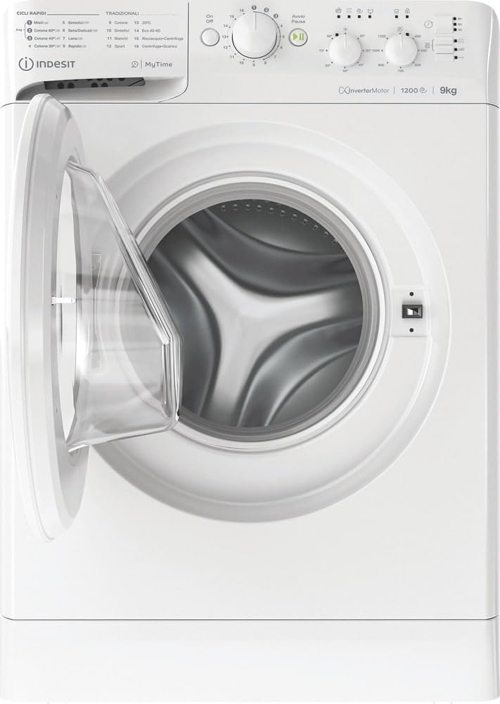 Lavatrice 9 kg INDESIT | Modello MTWC91296 W IT. Prodotto nuovo senza imballo con possibili difetti estetici