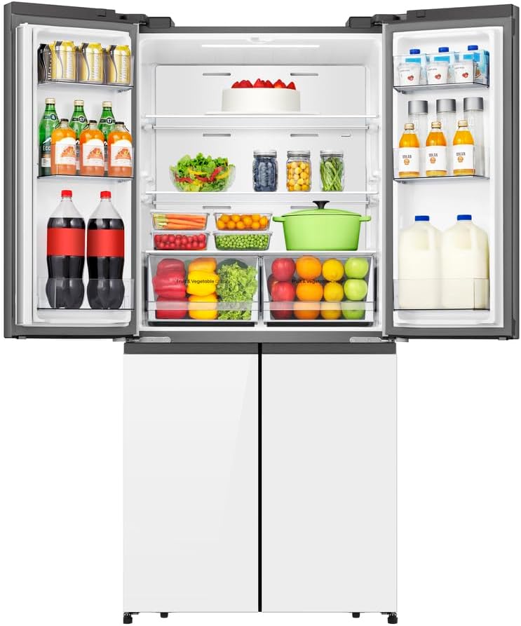 Frigorifero americano HISENSE vetro bianco 80x180cm  | Modello RQ5P470SETE