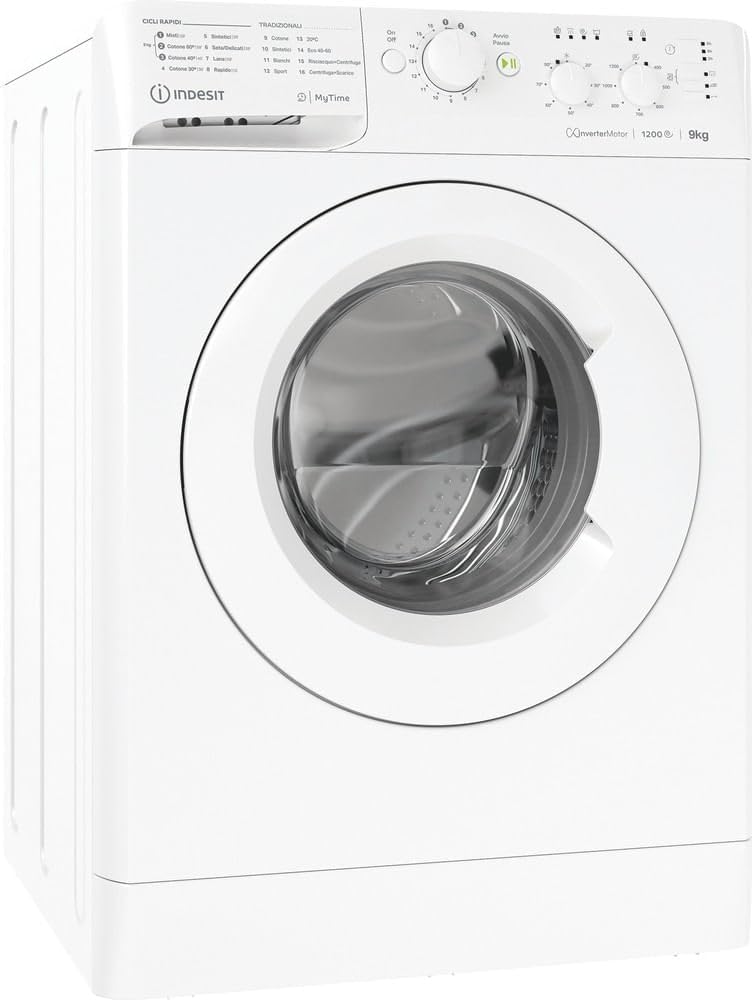 Lavatrice 9 kg INDESIT | Modello MTWC91296 W IT. Prodotto nuovo senza imballo con possibili difetti estetici