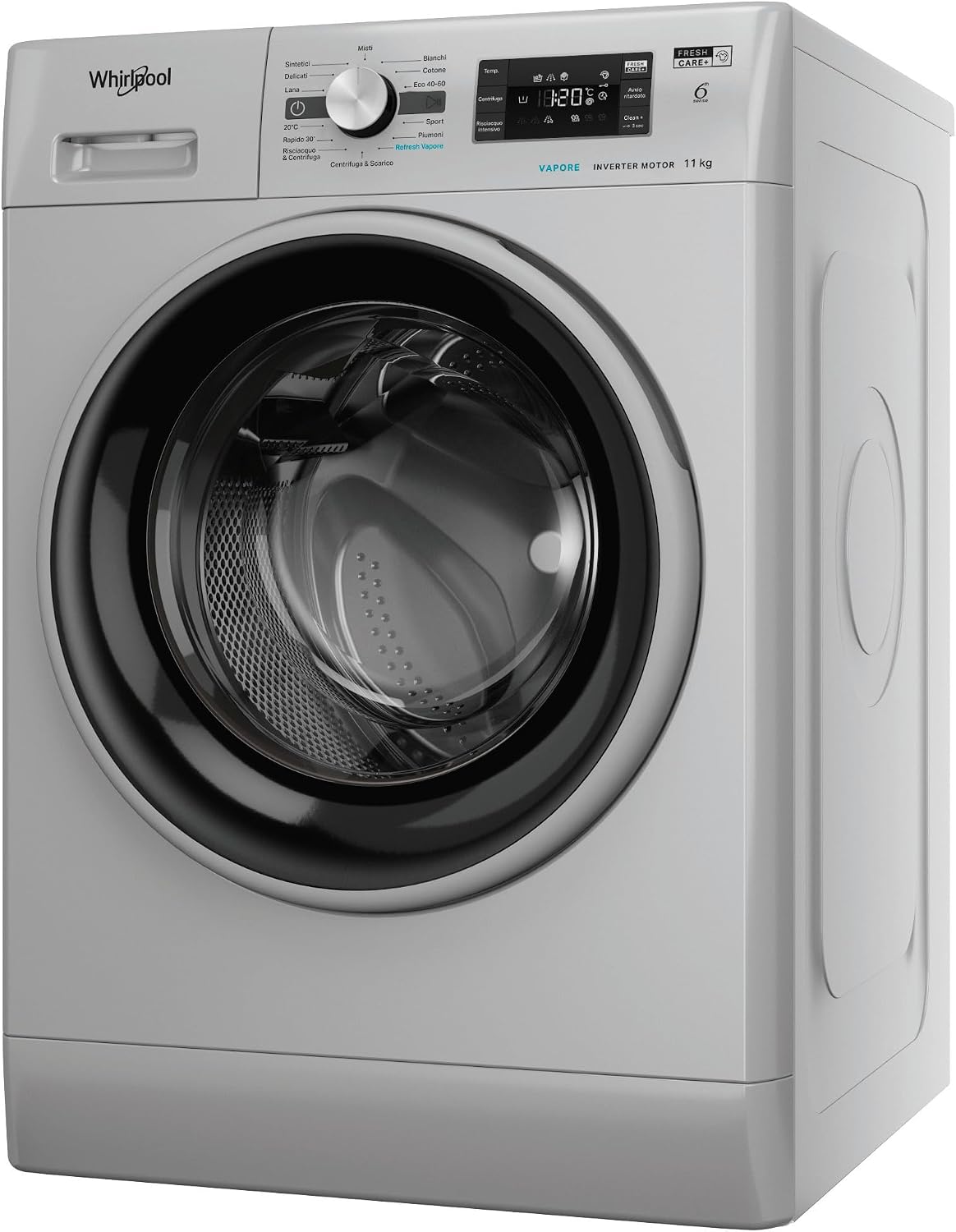 Lavatrice 11 kg WHIRLPOOL | Modello FFB 116 SILVER IT. Prodotto nuovo senza imballo con possibili difetti estetici