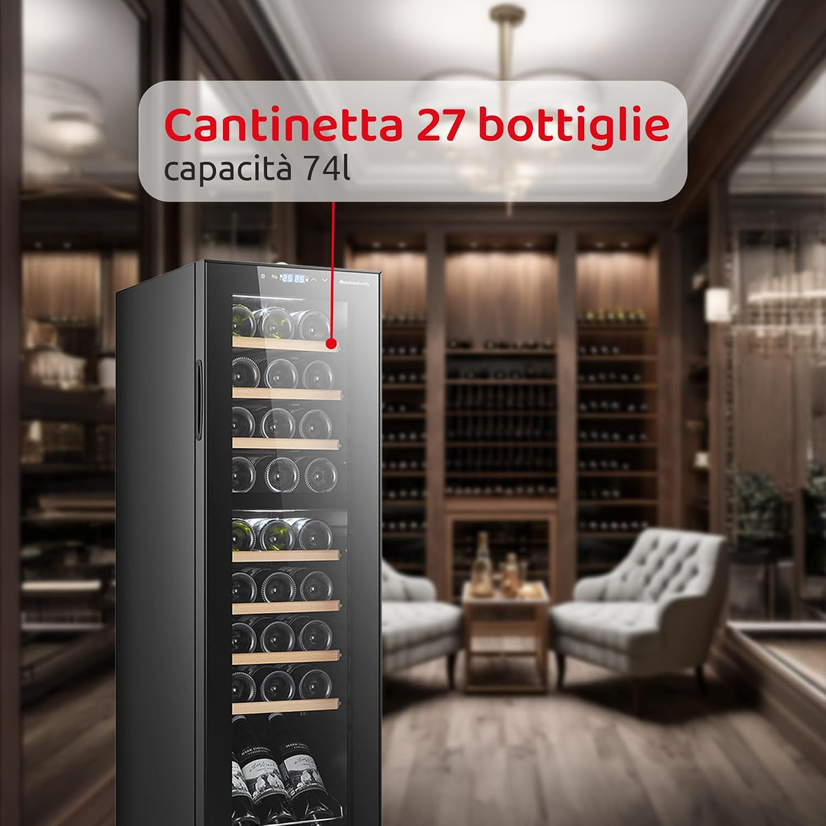 Cantinetta MELCHIONI 27 bottiglie| modello VERMENTINO 27C DUAL nuovo senza imballo  e con possibili difetti estetici