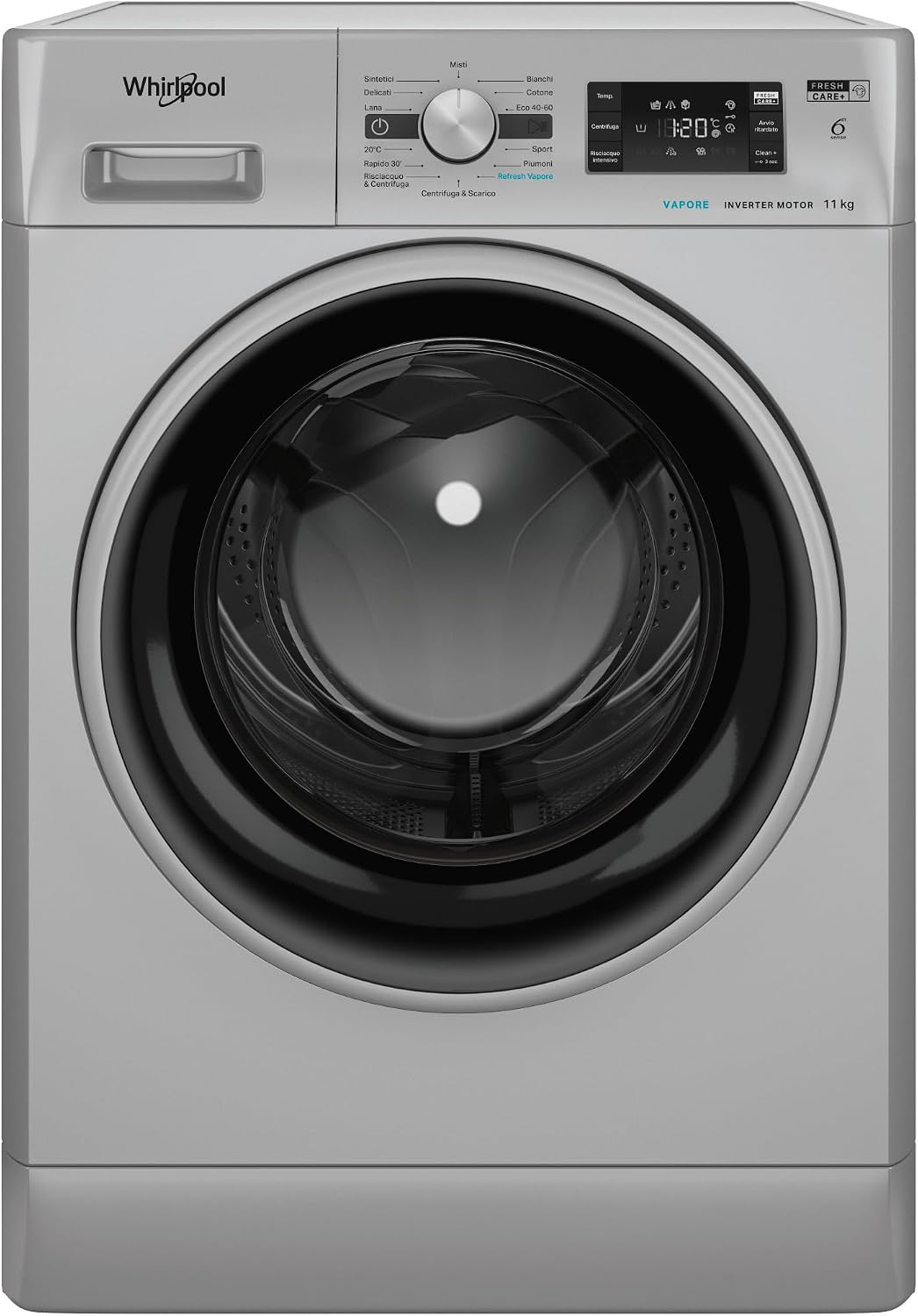Lavatrice 11 kg WHIRLPOOL | Modello FFB 116 SILVER IT. Prodotto nuovo senza imballo con possibili difetti estetici
