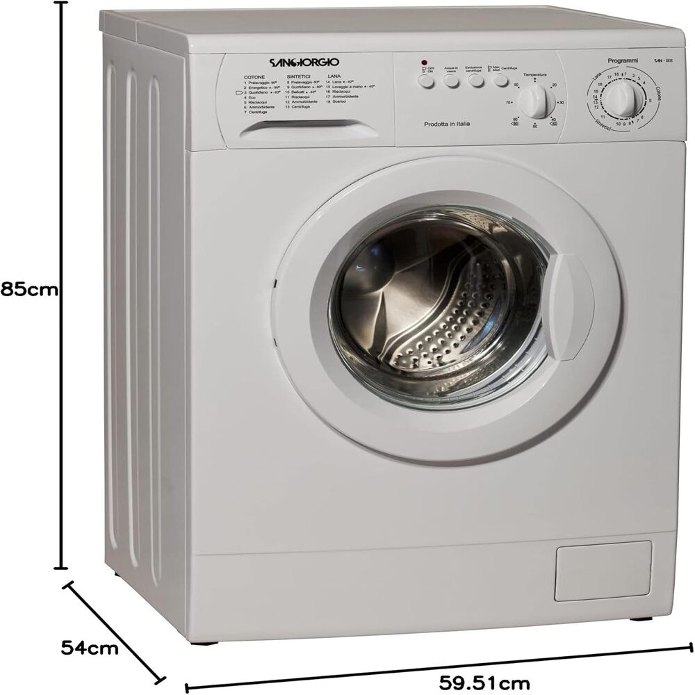 Lavatrice 7 KG SAN GIORGIO  meccanica. | Modello  S5510C cl. D