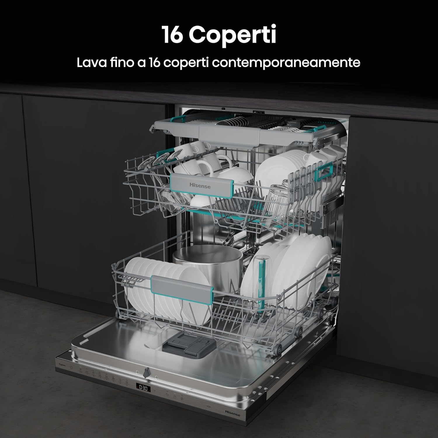 Lavastoviglie incasso HISENSE | Modello HV16B. Prodotto nuovo con possibile difetto estetico