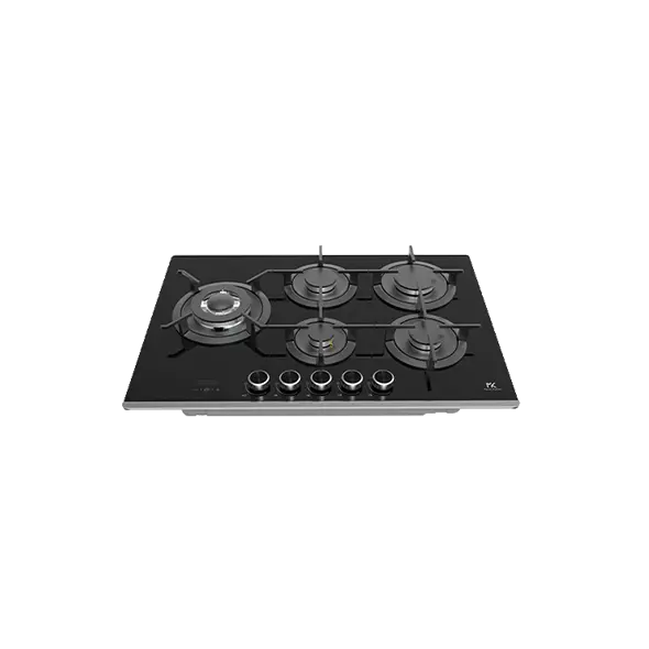 Piano Cottura 5 Fuochi Master Kitchen Vetro Nero Corona Centrale Gmk 755 Tc T Sp Bk