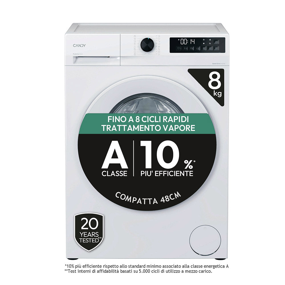 Lavatrice 8 KG Candy Ri. | Modello GD48S6-S   prodotto nuovo senza imballo con piccoli difetti estetici